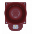 Cooper Fulleon 8500078FULL-0078X Symphoni High Output LX LED Sounder Beacon VAD – Weatherproof - White Flash - Red Housing
